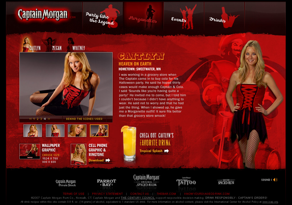 CaptainMorgan.com final-production Morganettes profile comp.